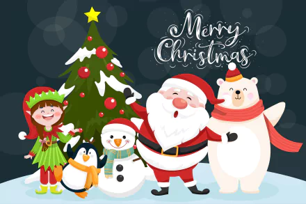 Santa holiday Christmas HD Desktop Wallpaper | Background Image