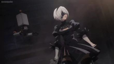 YoRHa No.2 Type B Anime NieR:Automata Ver 1.1a HD Desktop Wallpaper | Background Image