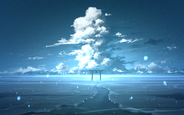 Anime Landscape Torii HD Wallpaper | Background Image