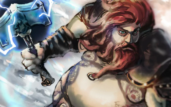 Thor - God of War Ragnarok by Kimochii
