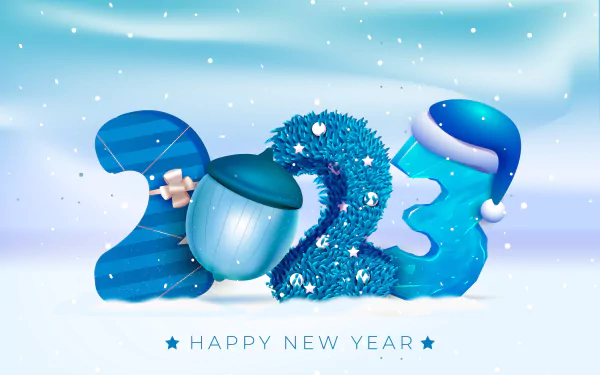 holiday New Year 2023 HD Desktop Wallpaper | Background Image