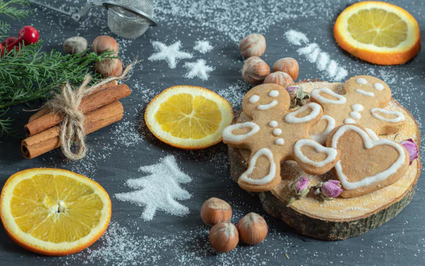 gingerbread food cookie Gingerbread Man HD Desktop Wallpaper | Background Image