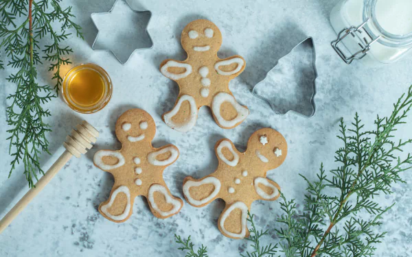 gingerbread food cookie Gingerbread Man HD Desktop Wallpaper | Background Image