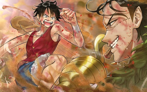 Anime One Piece Monkey D. Luffy Crocodile HD Wallpaper | Background Image