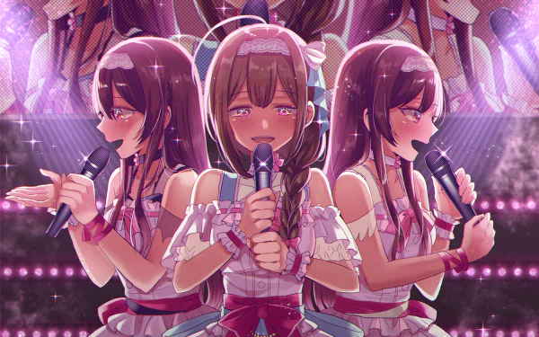 Chiyuki Kuwayama Tenka Osaki Amana Osaki Anime The iDOLM@STER: Shiny Colors HD Desktop Wallpaper | Background Image