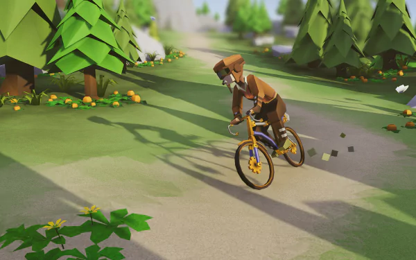 video game Lonely Mountains: Downhill HD Desktop Wallpaper | Background Image