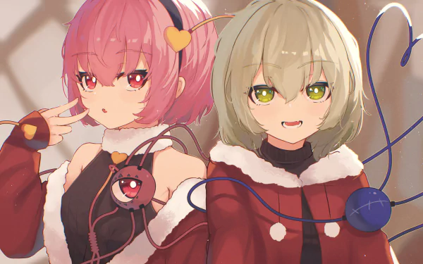  Koishi Komeiji &amp; Satori Komeiji by kasukadoki