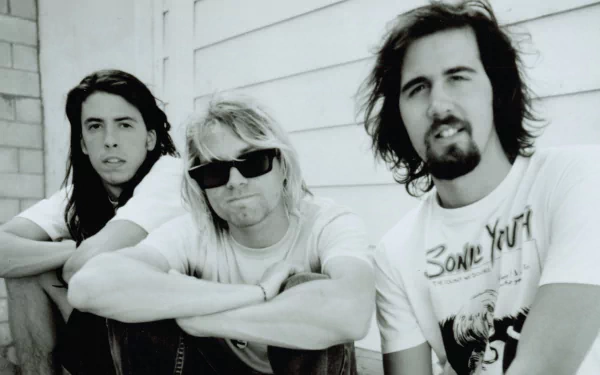 Black & White grunge Rock (Music) Kurt Cobain music Nirvana HD Desktop Wallpaper | Background Image