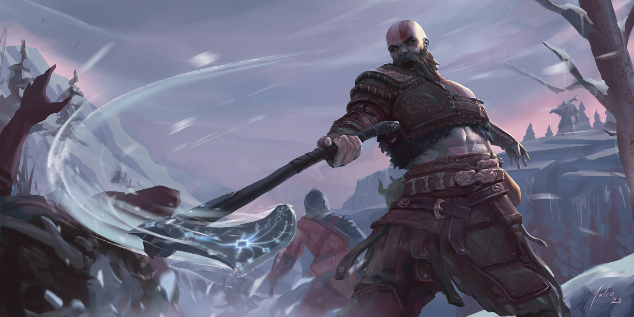 Kratos - God of War: Ragnarök by Julio Sidharta