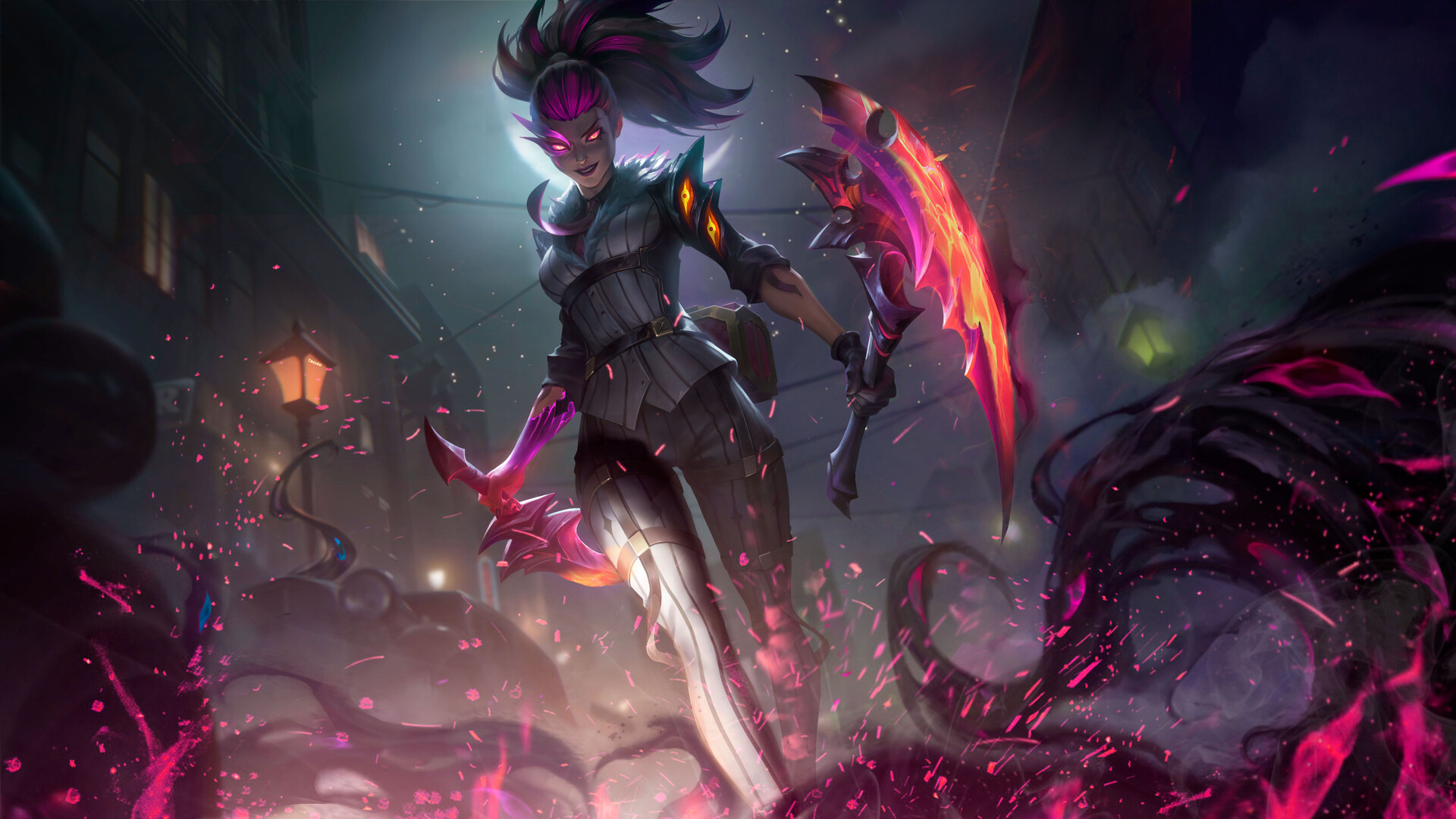 League Of Legends Akali Wallpaper 1920x1080