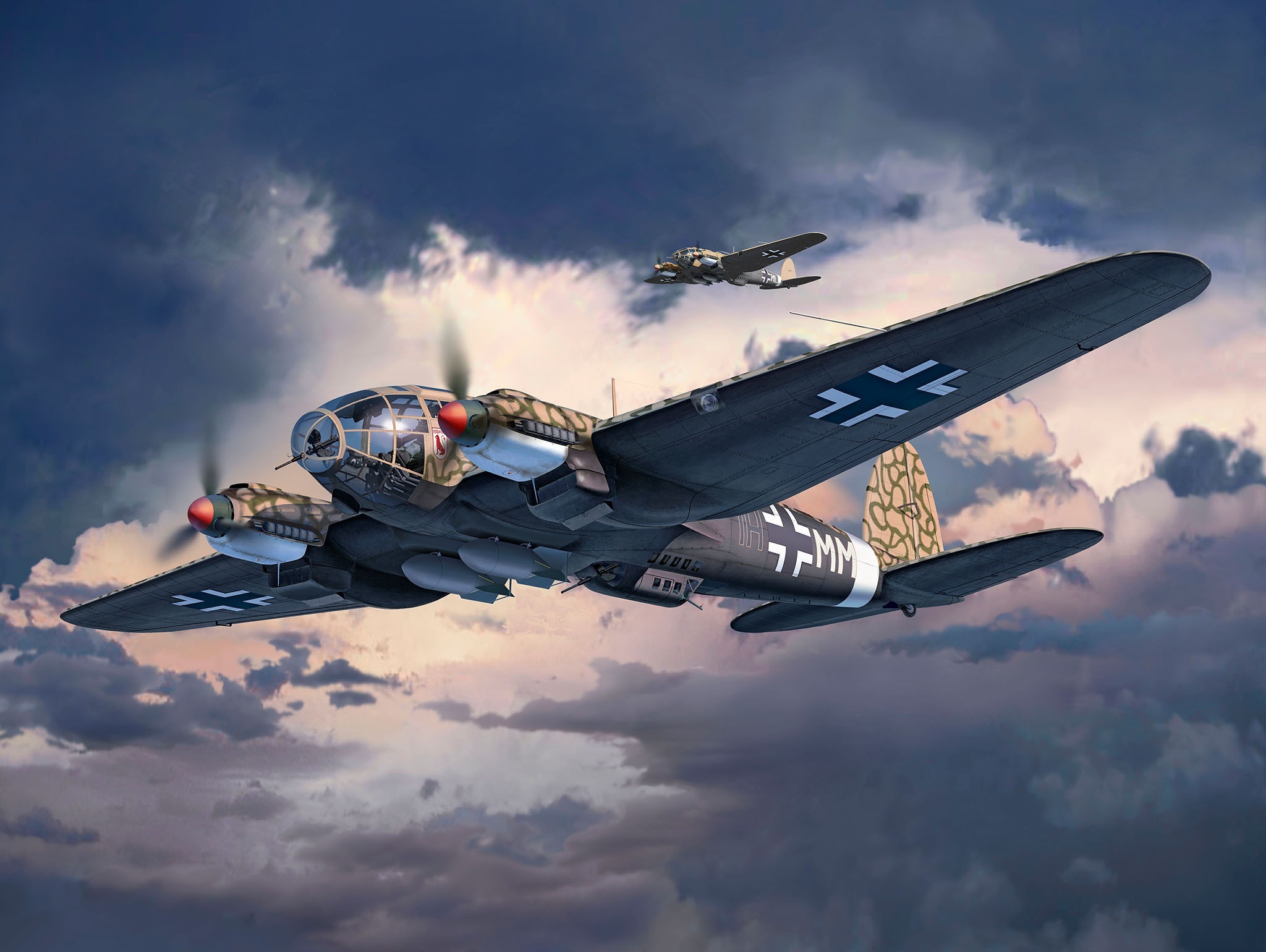 Military Heinkel He 111 HD Wallpaper | Background Image