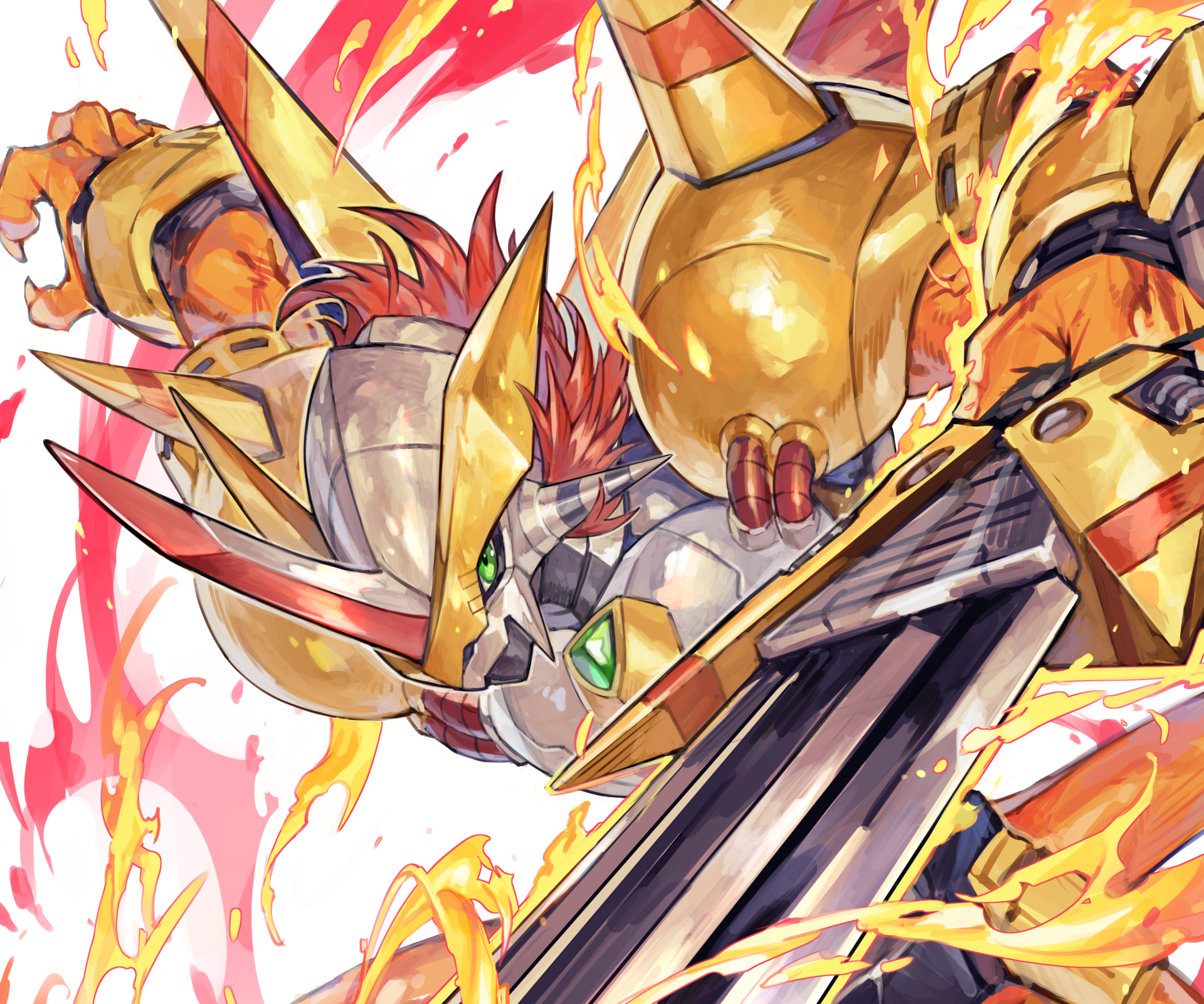 Download Victorygreymon Anime Digimon HD Wallpaper by TAPI岡