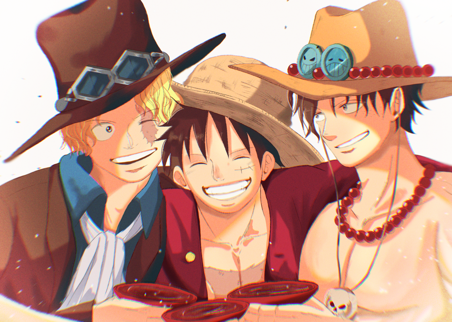 Download Portgas D. Ace Monkey D. Luffy Sabo (One Piece) Anime One ...