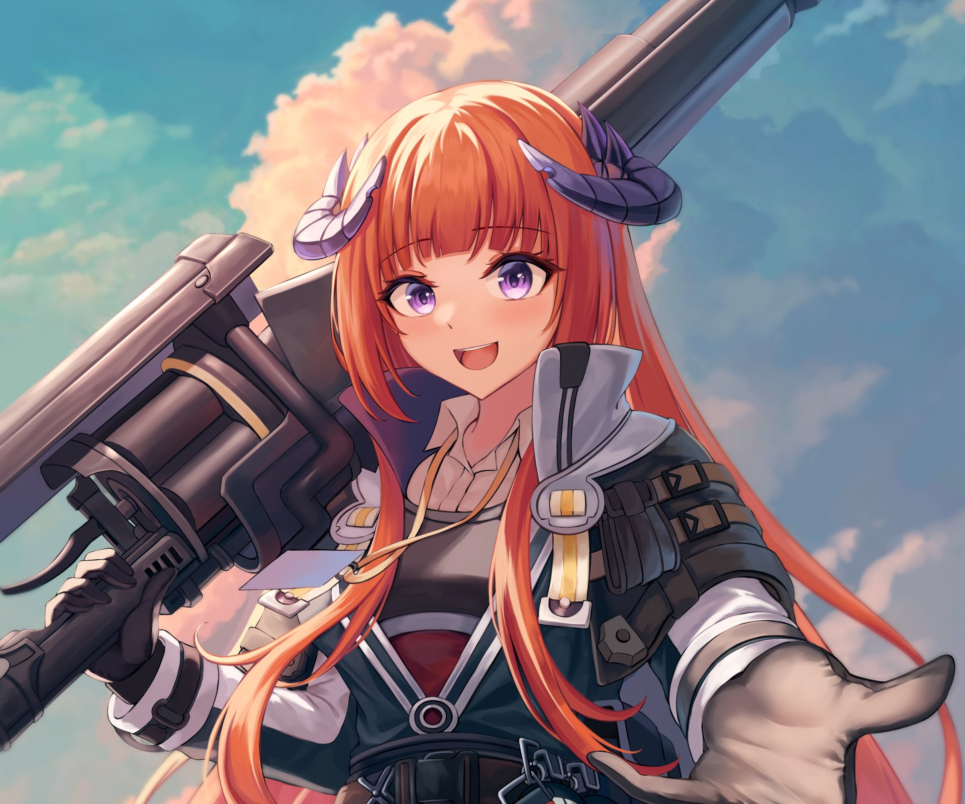 Download Bagpipe (Arknights) Video Game Arknights HD Wallpaper by daisy cutter
