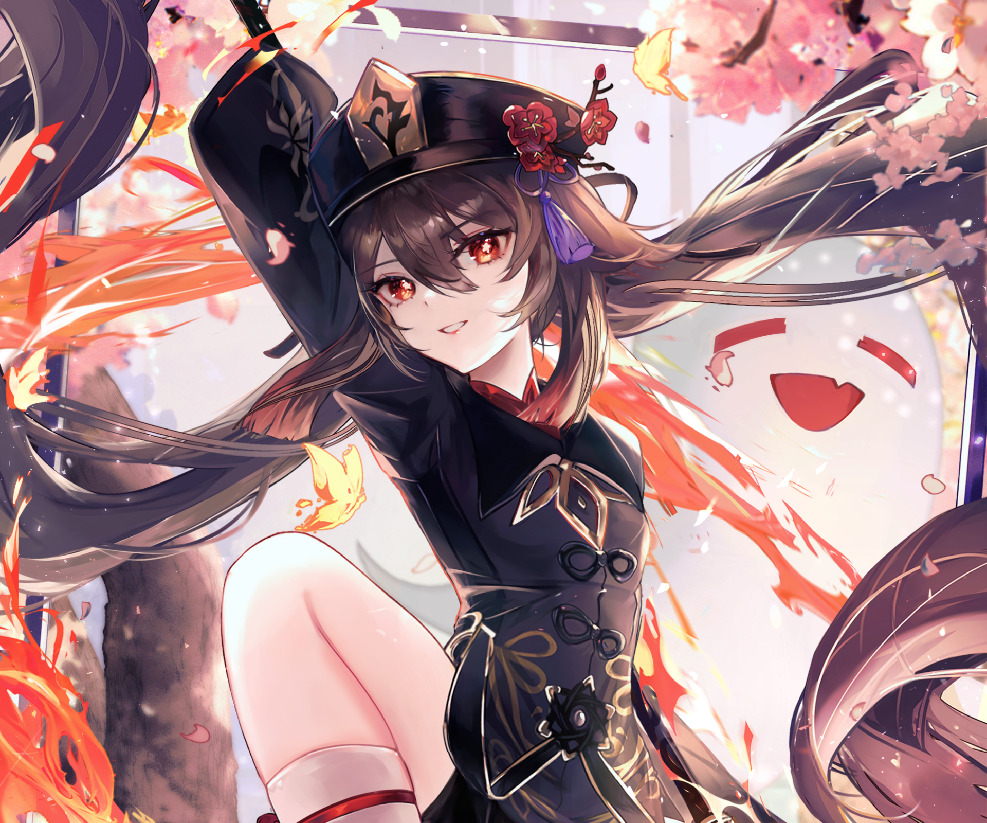 Download Hu Tao Video Game Genshin Impact HD Wallpaper by Vardan