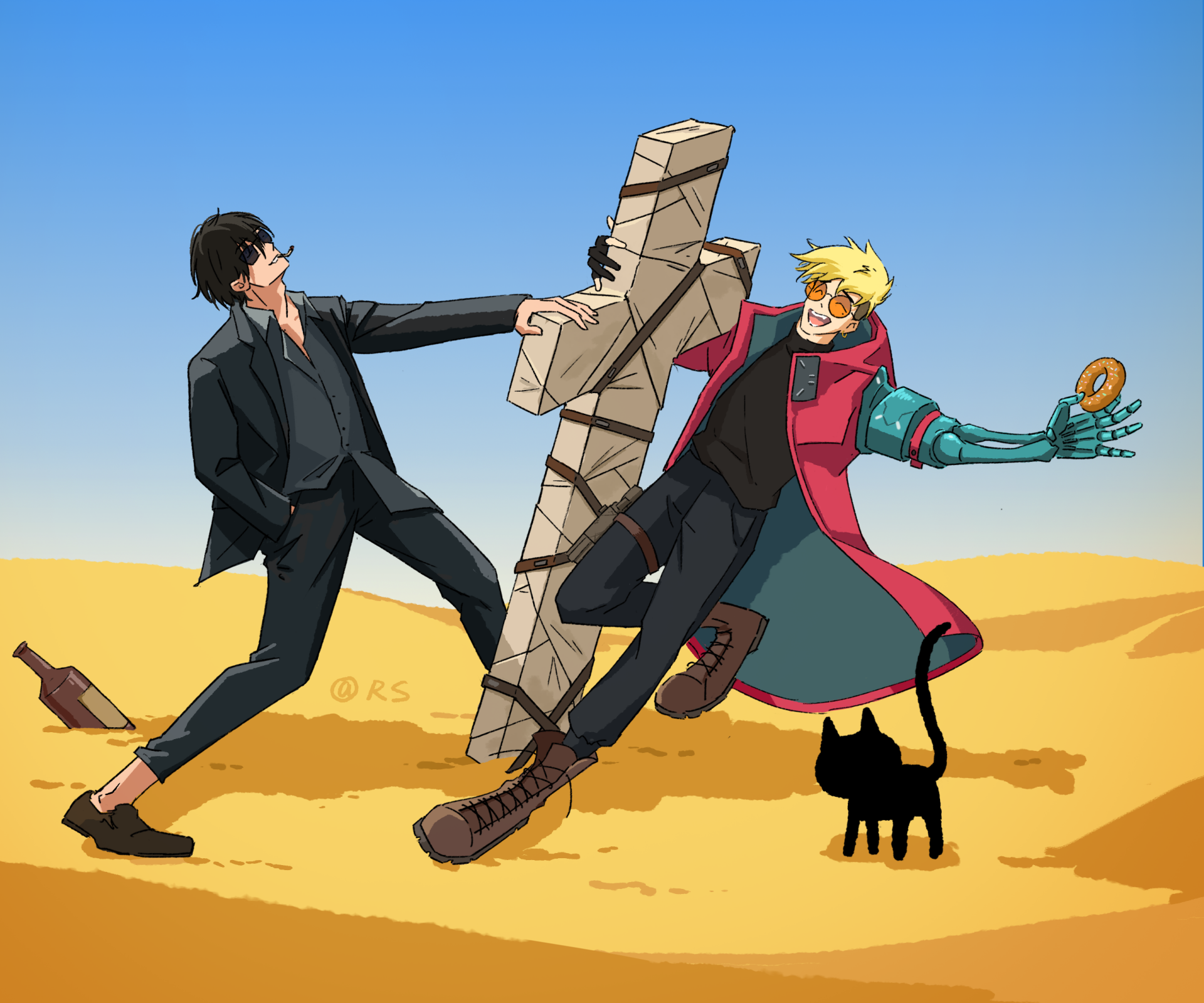 Download Vash The Stampede Anime Trigun Stampede HD Wallpaper by RS30097557