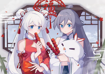  Fu Hua &amp; Kiana Kaslana by 凉茶TC