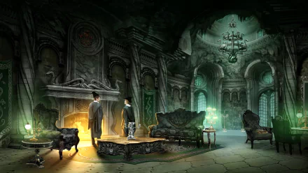  Concept Art: Slytherin Common Room