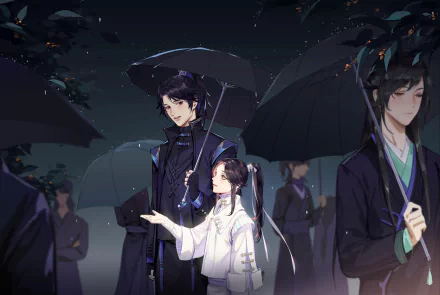 Anime The Husky and His White Cat Shizun HD Desktop Wallpaper | Background Image