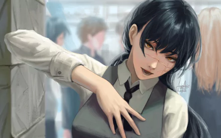 Asa Mitaka Anime Chainsaw Man HD Desktop Wallpaper | Background Image