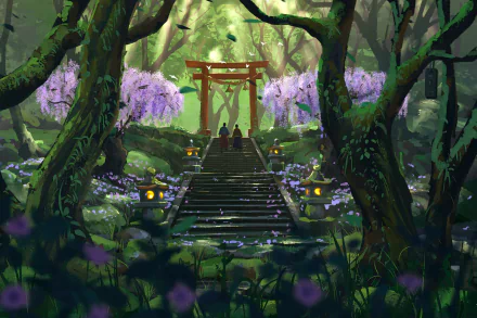 torii fantasy oriental HD Desktop Wallpaper | Background Image