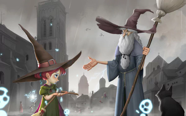 fantasy wizard HD Desktop Wallpaper | Background Image