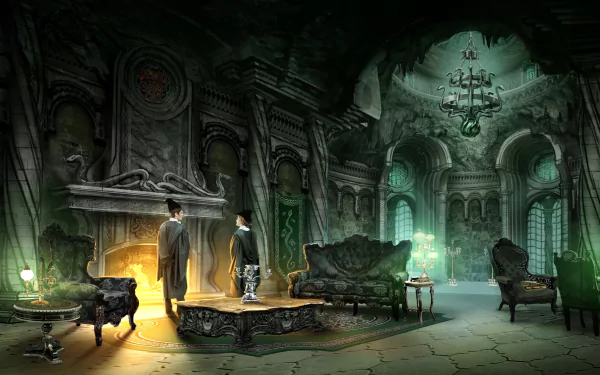  Concept Art: Slytherin Common Room