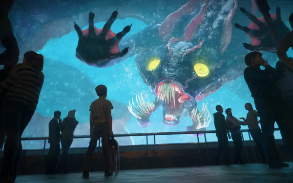 fantasy sea monster HD Desktop Wallpaper | Background Image
