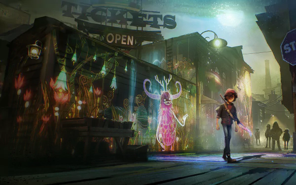 video game Concrete Genie HD Desktop Wallpaper | Background Image