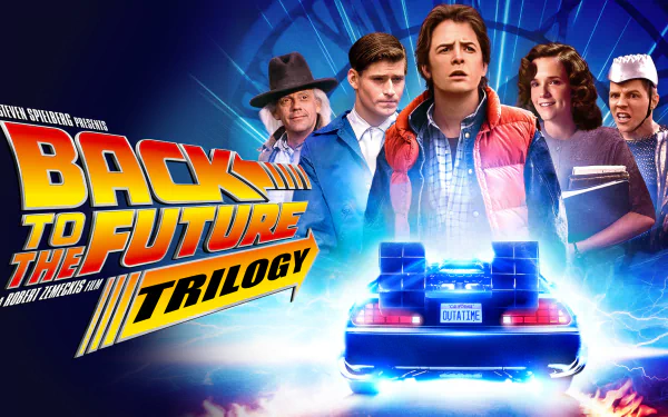 Scenic HD desktop wallpaper for fans of Back To The Future, featuring a nostalgic movie-themed background.
