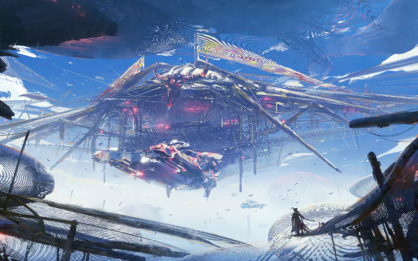 Sci Fi Structure HD Desktop Wallpaper | Background Image