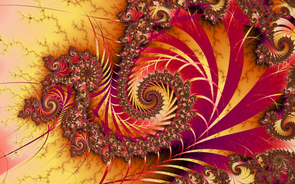 Abstract Fractal Psychedelic Trippy CGI HD Wallpaper | Background Image