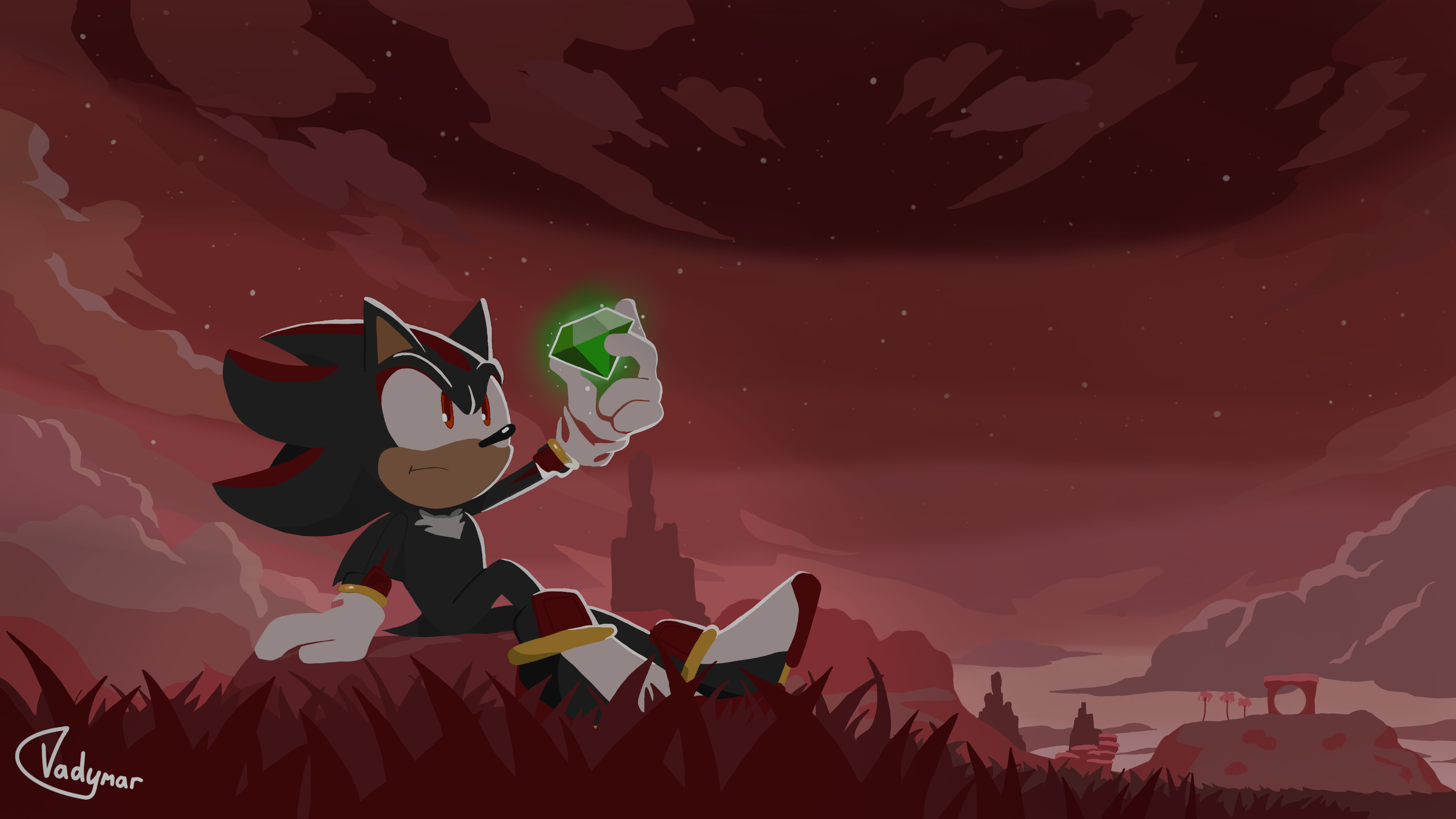 sonic and shadow the hedgehog wallpaper