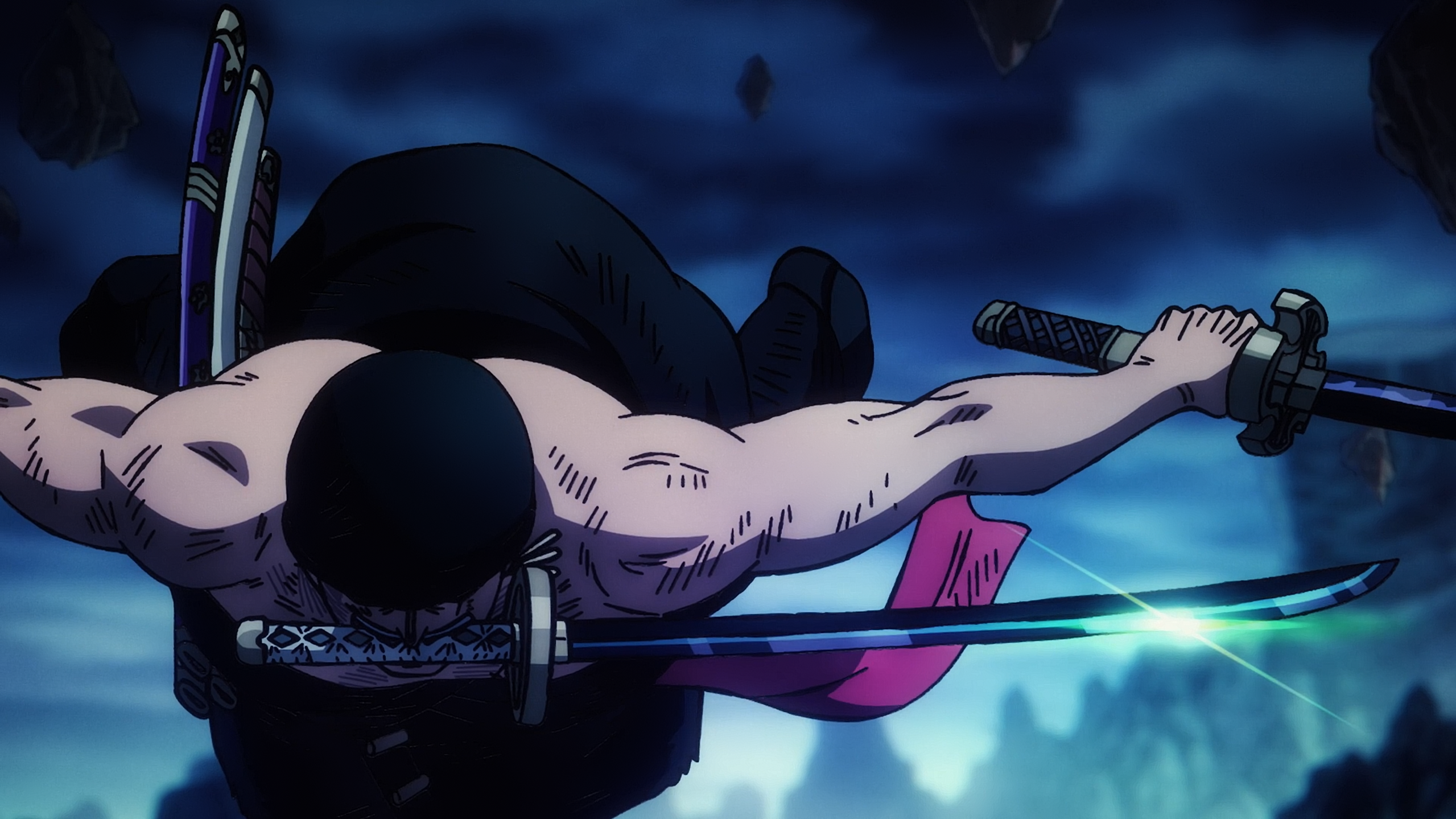 Roronoa Zoro 3 Sword Style Katana One Piece 4K Wallpaper 653