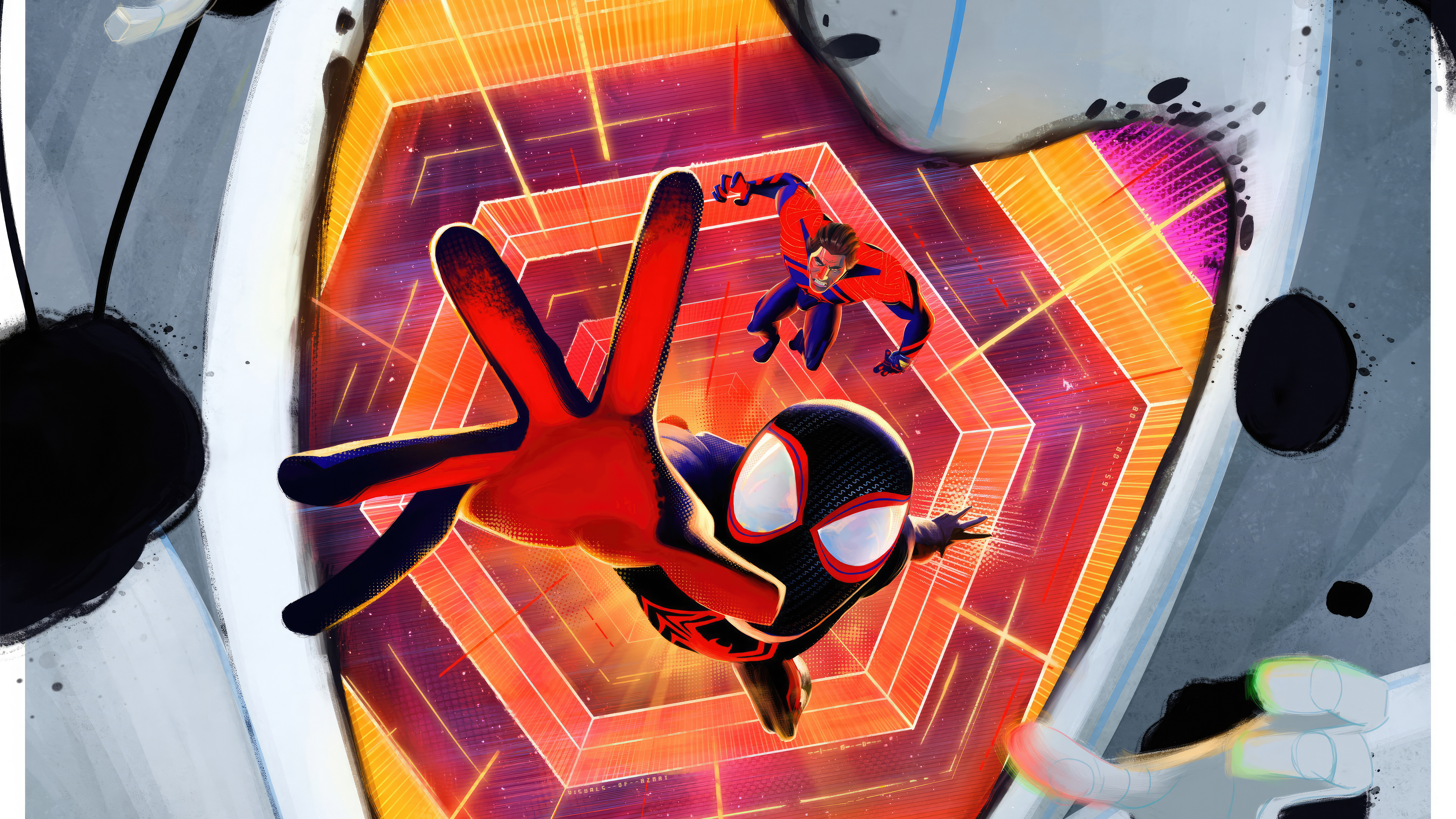 spiderman across the spider verse wallpaper 4k miles morales and