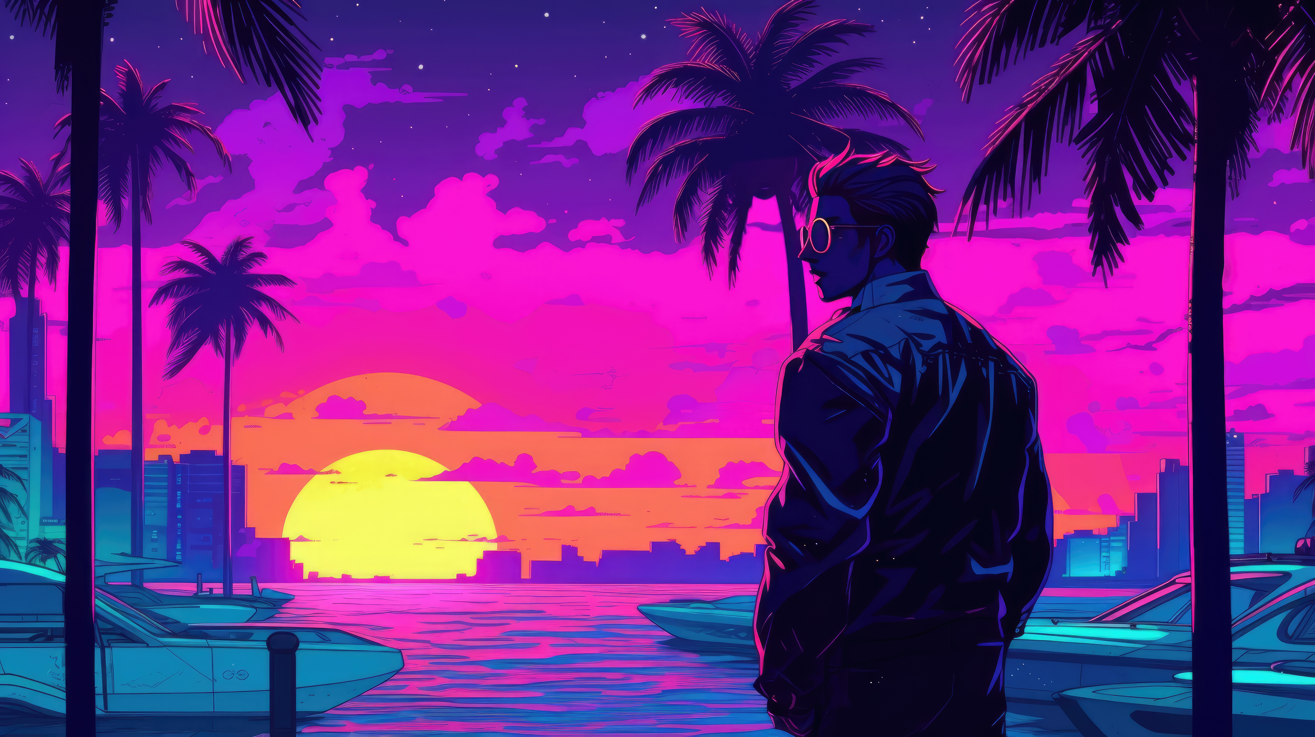 Vaporwave Wallpaper 4K Pc Ideas  Landscape wallpaper, Vaporwave wallpaper,  Neon wallpaper