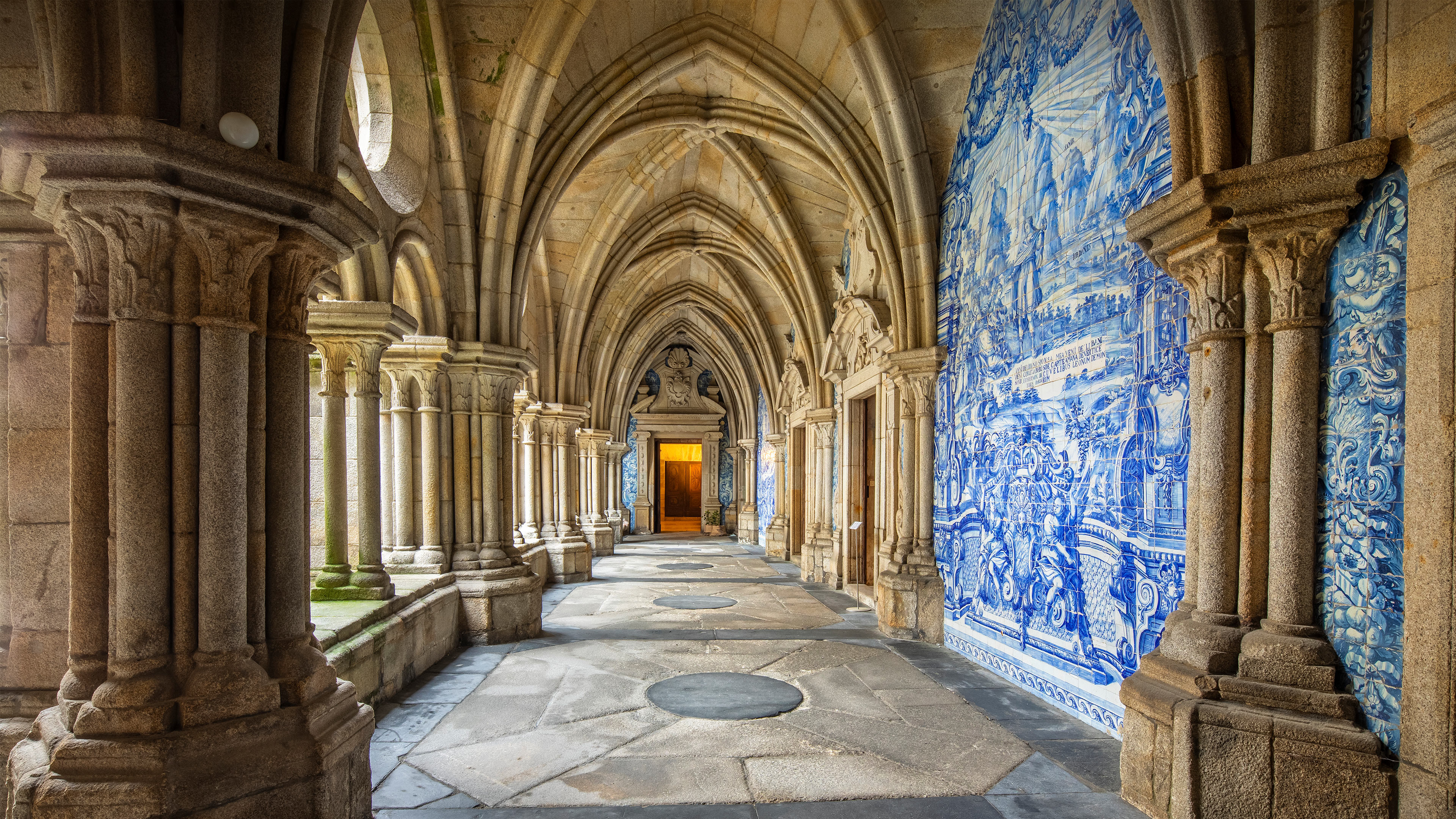 Blue hues and ceramic scenes of Porto Cathedral, Portugal by Reinhard Schmid