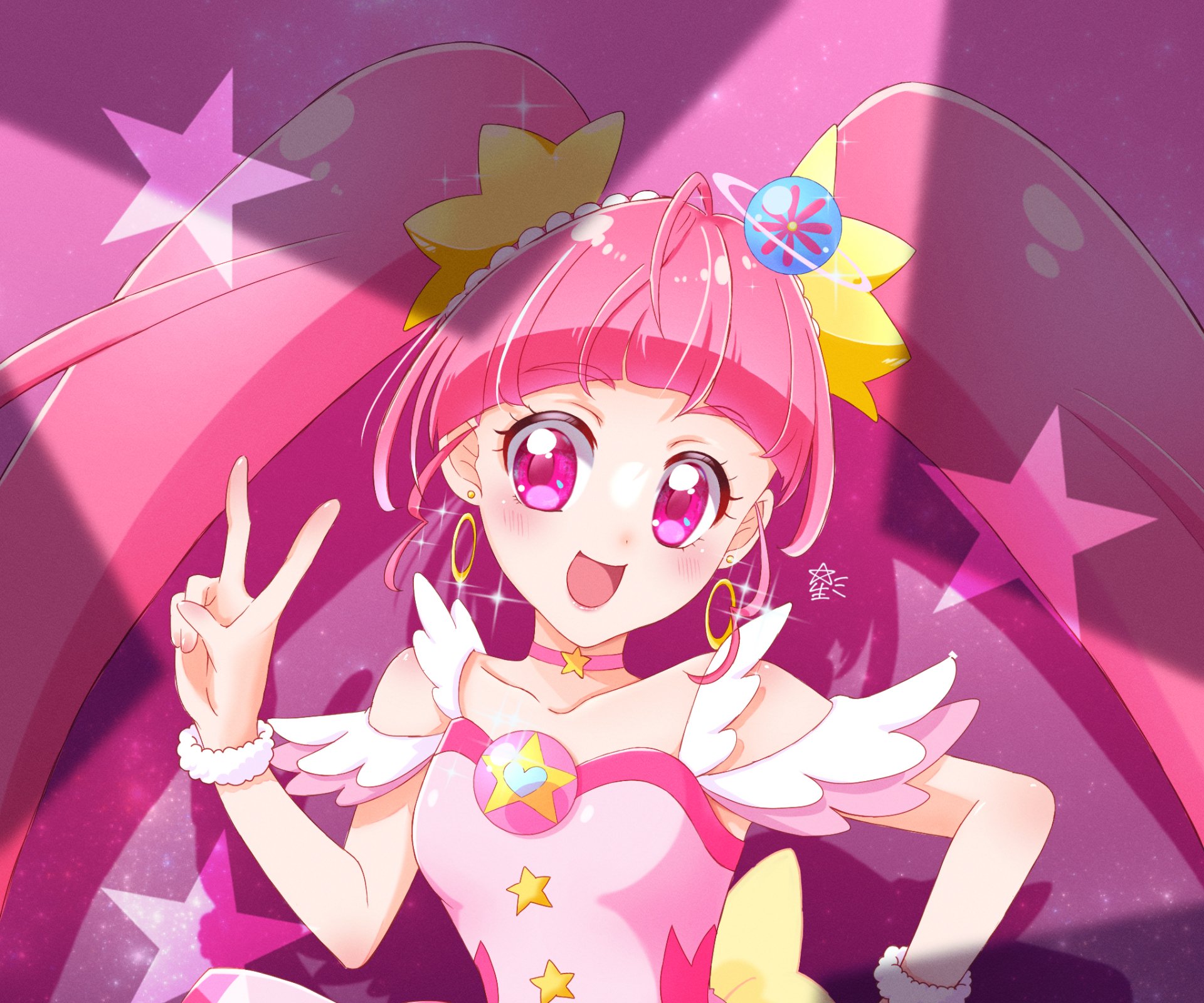 Download Hoshina Hikaru Cure Star Anime Star☆Twinkle Precure HD Wallpaper by fujisaki star