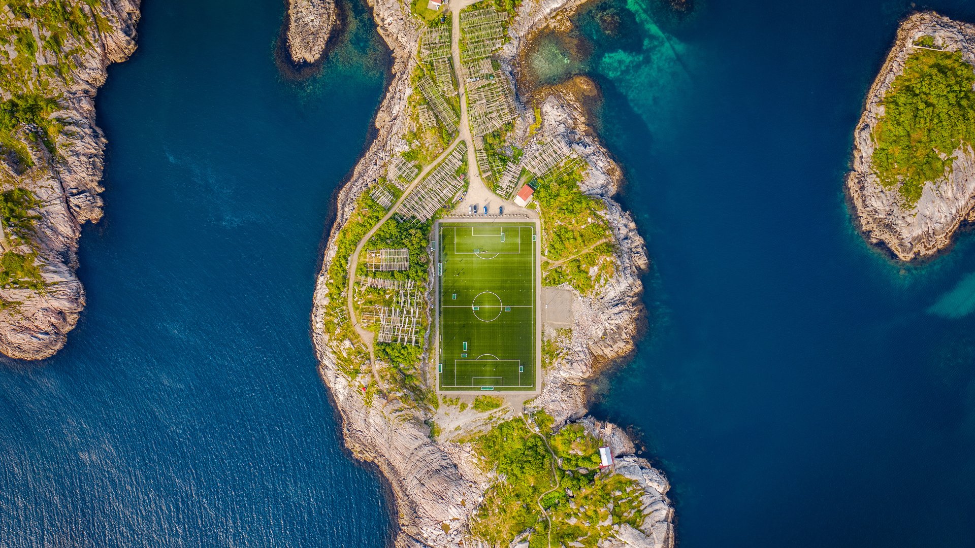 Lofoten Aerial Stadium 4K: Download Now