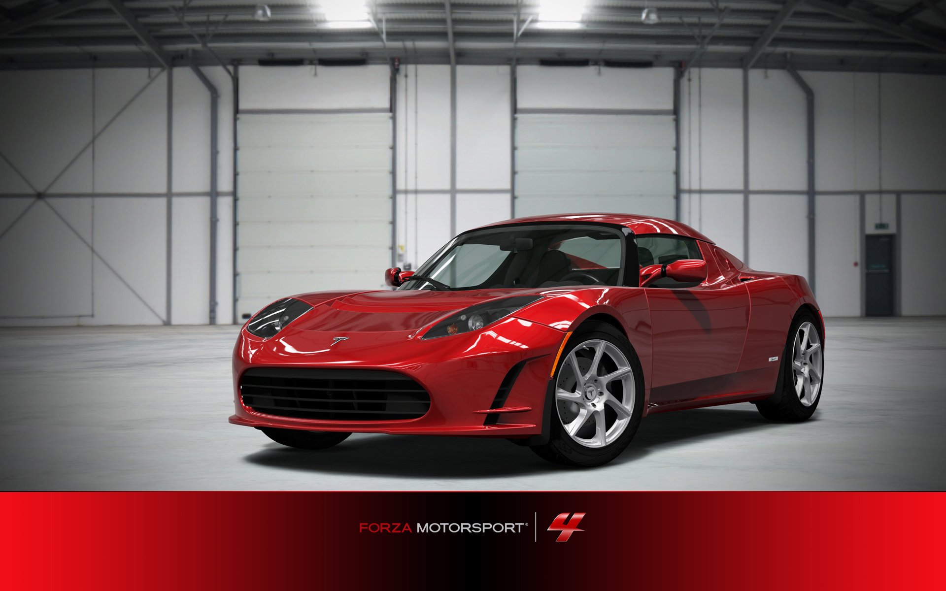 Download Tesla Roadster Sport Video Game Forza Motorsport 4 HD Wallpaper