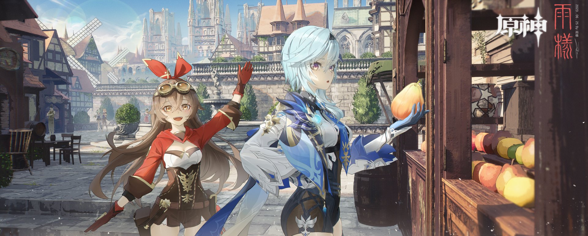 Download Eula (Genshin Impact) Amber (Genshin Impact) Video Game Genshin Impact HD Wallpaper by 雨様