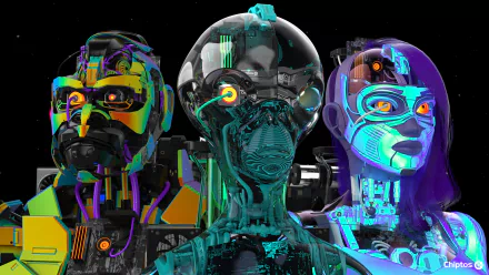  Chiptos X Alien Kong Mirai Robot Art Heads