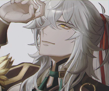 4K Ultra HD PC wallpaper featuring Jing Yuan from the video game Honkai: Star Rail, showcasing detailed character art and expressive golden eyes.