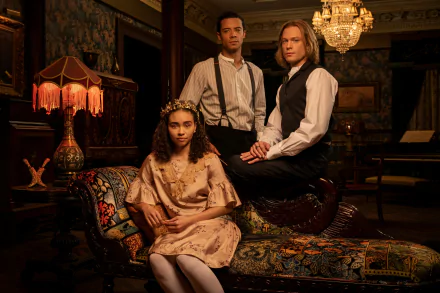 Claudia (Interview with the Vampire) Sam Reid Lestat de Lioncourt Jacob Anderson Louis de Pointe du Lac TV Show Interview with the Vampire HD Desktop Wallpaper | Background Image