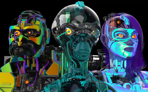  Chiptos X Alien Kong Mirai Robot Art Heads