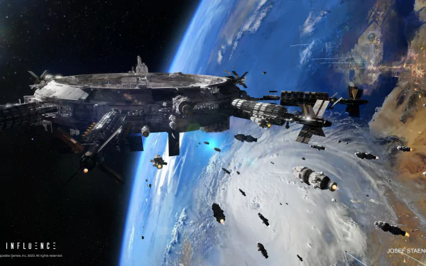 Sci Fi space station HD Desktop Wallpaper | Background Image