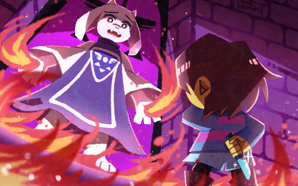 Video Game Undertale Frisk Toriel HD Wallpaper | Background Image
