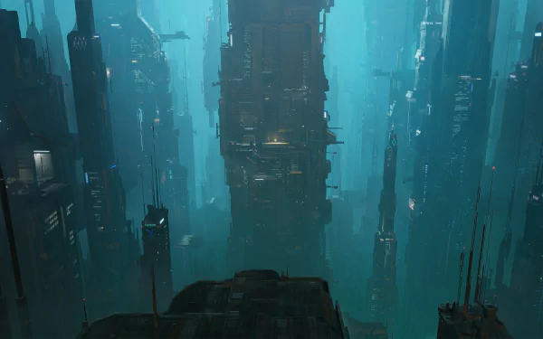 Sci Fi city sci fi city HD Desktop Wallpaper | Background Image