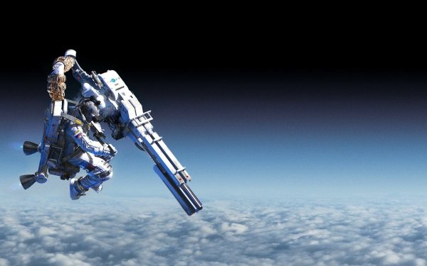 Sci Fi Weapon Astronaut HD Wallpaper | Background Image