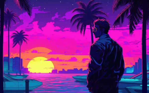 artistic vaporwave HD Desktop Wallpaper | Background Image